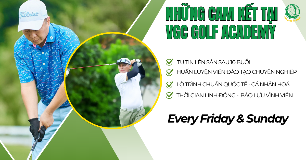 Khóa học golf cơ bản White and Green Modern Golf Lesson Facebook Ad